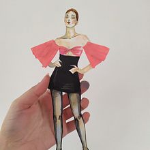 Técnicas creativas para la ilustración de moda (Mi Proyecto del curso). 3D, Fashion Design, and Traditional illustration project by M. Inger Roverd - 02.20.2021