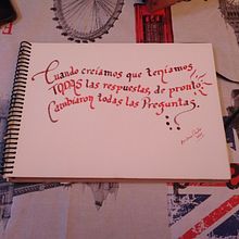 Mi Proyecto final . Un projet de Calligraphie de Andrea Castro - 24.02.2021