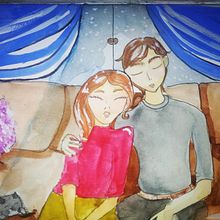 Meu projeto do curso: Ilustração de cenas narrativas com aquarela. Een project van Traditionele illustratie van karina hamada - 21.02.2021