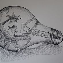 My final project  : poulpoule. Artistic Drawing project by Julie Fagot - 02.21.2021