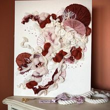 My project in Embroidered Tapestry Creation course. Un proyecto de Tejido de Athena - 08.02.2021