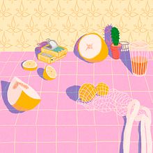 Luz de frutas. Traditional illustration project by Gisele Murias - 02.21.2021