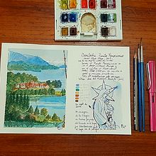 Mi Proyecto del curso: Cuaderno de viaje en acuarela. Ilustração tradicional projeto de Susana Aguilar - 21.02.2021
