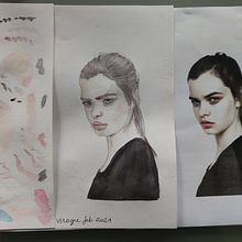 Primer Acuarela de mi vida. Portrait Drawing, and Watercolor Painting project by virogu - 02.21.2021