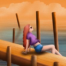Summer postcard. Un progetto di Illustrazione digitale e Illustrazione editoriale di Christiana Sciarratta - 21.02.2021