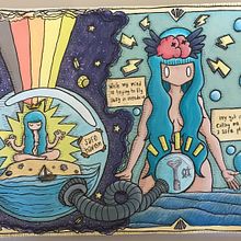 My project in Artistic Illustration: Draw from Your Imagination course. Un progetto di Illustrazione editoriale e Illustrazione tradizionale di Eva - 21.02.2021