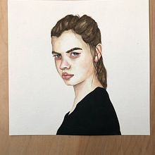Watercolor portrait from photograph. Watercolor Painting project by sylviegmercier - 02.22.2021