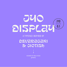 Jyo Display. T, pograph, and Design project by Paola Vecco - 02.23.2021