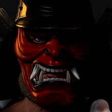 Samurai. 3D, and Sculpture project by Nicolas PP - 02.22.2021
