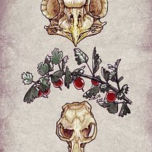 Life & Death series. Un proyecto de Diseño de tatuajes, Ilustración tradicional, Ilustración botánica e Ilustración naturalista				 de Chema G. Baena Art - 22.02.2021