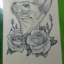 Mi Proyecto del curso: Tatuaje para principiantes. Tattoo Design, and Traditional illustration project by Andrea Moreno Ciriza - 01.07.2021