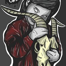 The Death. Un progetto di Belle arti, Illustrazione digitale e Disegno digitale di Angela Langlais Gómez - 02.11.2020