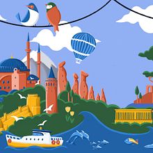 Baby Box Design, Turkey. Un proyecto de Br, ing e Identidad, Ilustración infantil y Diseño editorial de Esra Kalay Dönmez - 22.02.2021