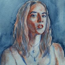 My project in Artistic Portrait with Watercolors course. Watercolor Painting project by Agnes - 02.22.2021