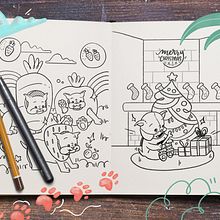 English Bulldog Coloring Book . Un progetto di Graphic design, H, lettering, Illustrazione tradizionale, Illustrazione digitale e Illustrazione infantile di Adriana Stein - 22.02.2021