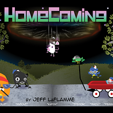 Homecoming graphic novel - an online, ongoing, interactive graphic novel w animation.. Comic project by Jeff LaFlamme - 02.22.2021
