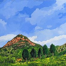 Mount Pena de Juaica. Een project van  Olieverfschilderij van corlandohurtado - 22.02.2021
