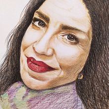 My project in Realistic Portrait with Coloured Pencils course. Un proyecto de Dibujo artístico de Alessia Demofonti - 22.02.2021