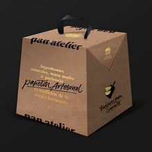 Pan Atelier - Panetón . H, Lettering, and Packaging project by Paola Vecco - 11.25.2019