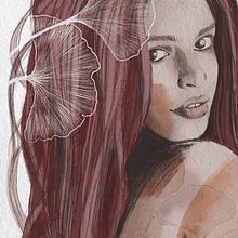 My project in Illustrated Portraits with Procreate course. Un proyecto de Ilustración digital e Ilustración tradicional de Shaula Manente - 22.02.2021