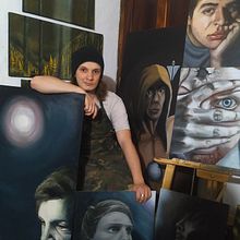 Mis obras y bocetos. Artes plásticas, Desenho, Desenho a lápis, Desenho artístico, Desenho realista, Ilustração arquitetônica, Pintura, Pintura Acrílica, e Pintura a óleo projeto de Nacho Chiappero - 23.02.2021