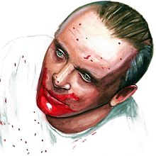 HANNIBAL. EL SILENCIO DE LOS INOCENTES. Un proyecto de Dibujo de Retrato, Dibujo realista, Ilustración tradicional y Pintura a la acuarela de Alejandra - 23.02.2021