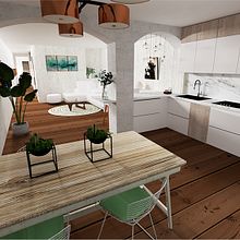 My project in Interior Design from Start to Finish course. Modelagem 3D, 3D Design, e Design de interiores projeto de Olga F Vivó - 23.02.2021