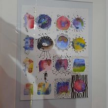 Friends From space ;). Graphic Design, H, Lettering, and Watercolor Painting project by b.piwowarczyk - 02.23.2021