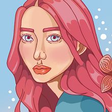 Flor Ixia. Un progetto di Illustrazione digitale di Verônica Queiroz Leite - 08.02.2021