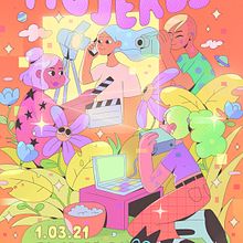 Festival Hecho por Mujeres. Un proyecto de Diseño e Ilustración tradicional de Pamela Espino - 15.02.2021