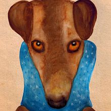 La Good Boy (protected by copyrights). Een project van Aquarelschilderen, Traditionele illustratie,  Beeldende kunst y Naturalistische illustratie van Irja Irija - 23.02.2021