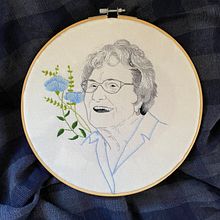 My project in Creation of Embroidered Portraits course. Embroider project by Jennifer Ickes - 11.30.2020