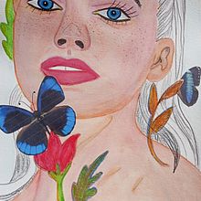 Mi Proyecto del curso: Retrato ilustrado en acuarela. Fine Arts project by María De Los Ángeles Martínez avendaño - 02.23.2021