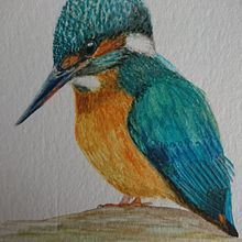 My project in Artistic Watercolor Techniques for Illustrating Birds course. Watercolor Painting project by kim1301 - 04.02.2021