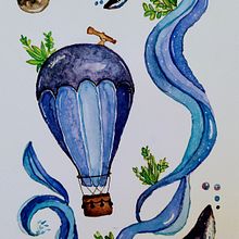 Mi Proyecto del curso: Técnicas de acuarela para ilustraciones de ensueño. Een project van  Illustratie met inkt van Lili Alfaro - 23.02.2021