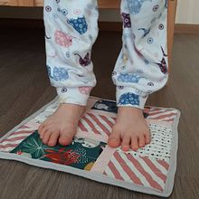 A bedside carpet for children as My project in Introduction to Contemporary Patchwork course. Sewing, Arts, Crafts, Creativit, and DIY project by alexandra.britvina - 02.24.2021