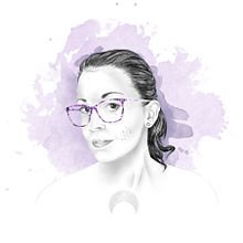 Autorretrato digital. Een project van  Beeldende kunst,  Portrettekening, Digitale tekening, Traditionele illustratie y  Digitaal schilderij van Natalia García Yáñez - 24.02.2021