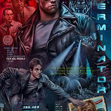 The Terminator . Un proyecto de Diseño de carteles e Ilustración digital de Oscar Martinez - 24.02.2021