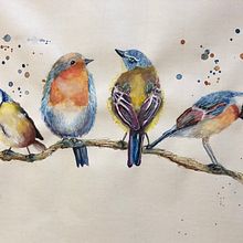 My project in Artistic Watercolor Techniques for Illustrating Birds course. Watercolor Painting project by gorogkinga - 02.24.2021