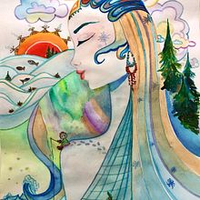 Spirit of the North. Un projet de Illustration jeunesse, Dessin, Illustration traditionnelle , et Aquarelle de Светлана Хэйро - 24.02.2021