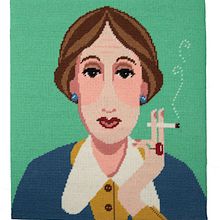 Virginia Woolf needlepoint. Un proyecto de Artesanía de Emily Peacock - 24.02.2021