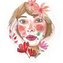 Mi Proyecto del curso: Retrato ilustrado en acuarela - Spring. Un progetto di Illustrazione tradizionale, Belle arti, Pittura, Disegno, Pittura ad acquerello, Disegno di ritratti, Disegno artistico e Design di Mariana Quinteros - 25.02.2021
