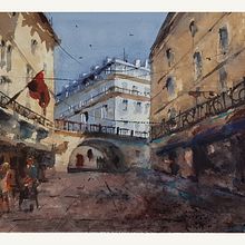 My project in Architectural Illustration with Watercolor course Ein Projekt aus dem Bereich Aquarellmalerei von John Yun - 25.02.2021