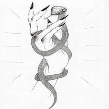 Dotwork serpiente. Un progetto di Creatività e Illustrazione tradizionale di Alba Martí Serra - 25.02.2021