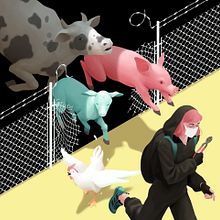 Cut the fences. Traditional illustration, Digital Illustration, and Digital Painting project by Laura Wächter - 04.27.2020