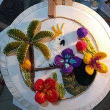 Mi Proyecto del curso: Introducción al bordado tridimensional. Embroider project by Alejandra Barcos - 02.25.2021
