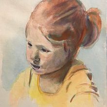 My project in Artistic Portrait with Watercolors course. Un proyecto de Pintura a la acuarela de pfries4 - 25.02.2021