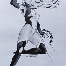 My final project: Starfire. Character Design & Ink Illustration project by gingerart028 - 02.25.2021
