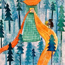 Rapunzel. Un proyecto de Ilustración tradicional, Collage e Ilustración infantil de Rachel B - 28.02.2021