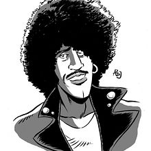 Phil Lynott. Sketching, Creativit, Drawing, Portrait Drawing, and Traditional illustration project by Alberto Peral Alcón - 02.26.2021